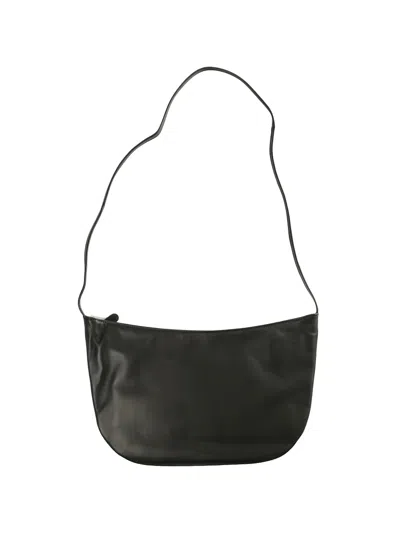 The Row Curved Shoulder Bag In Black