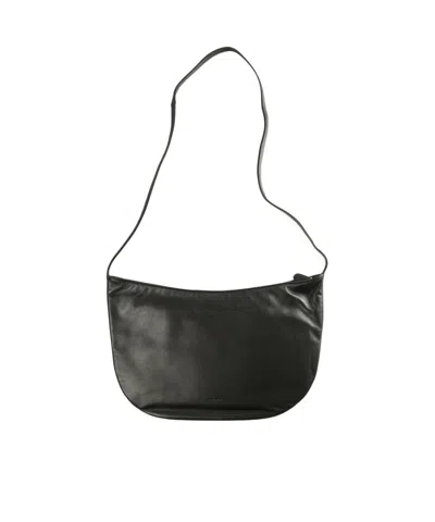 The Row Curved Shoulder Bag In White