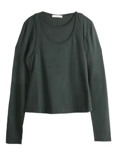 The Row Cutout Long-sleeve Top