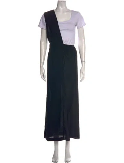 Pre-owned The Row Cyrene Long Dress In Black