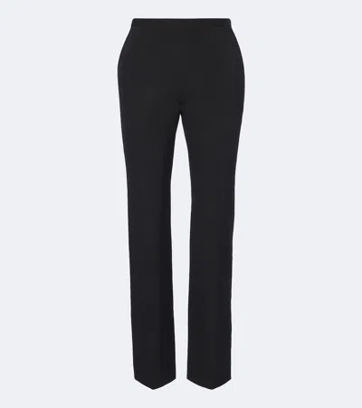 The Row Cyril Wool-blend Slim Pants In Black