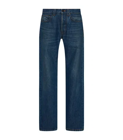 The Row Daciana Cropped Jeans In Blue