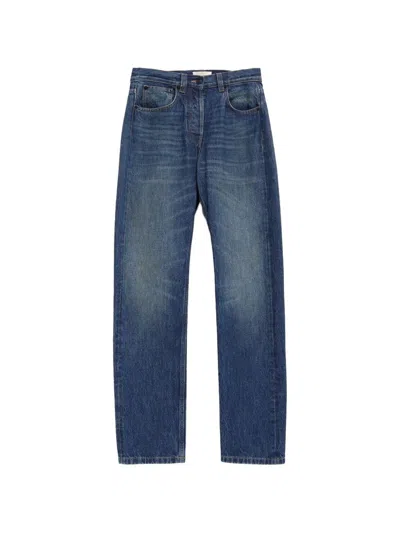 The Row Daciana Denim Cotton Jeans In Blue