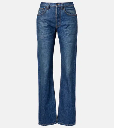 The Row Daciana Low-rise Straight Jeans In Blue