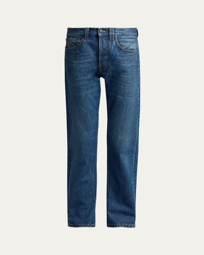 The Row Daciana Straight-leg Denim Jeans In Blue