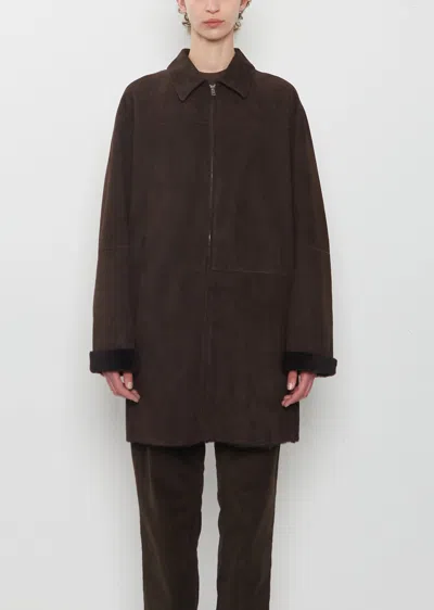 The Row Dakara Coat In Brown