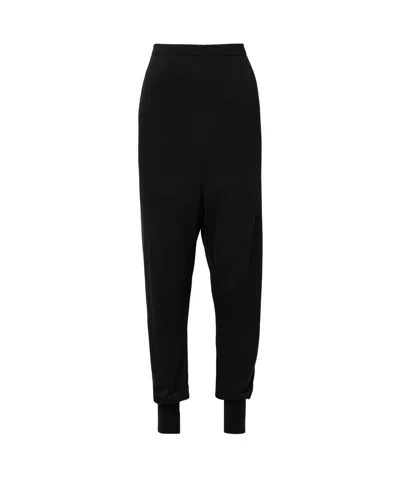 The Row Dalbero Blended Tapered Trousers In Black