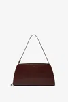 The Row Burgundy Dalia Baguette Bag