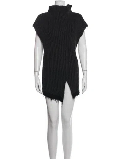 Pre-owned The Row Damiano Mock Neck Sweater In Black