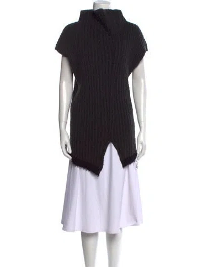 Pre-owned The Row Damiano Mock Neck Sweater In Gray