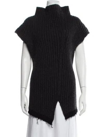 Pre-owned The Row Damiano Sweater Mock Neck Sweater In Gray