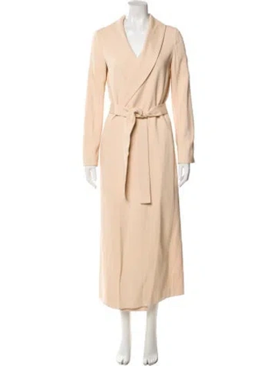 Pre-owned The Row Damo Leather Trench Coat In Neutral