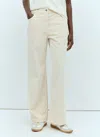 The Row Dan Corduroy Straight-leg Pants In White
