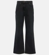 The Row Borjis Rigid High-rise Straight-leg Jeans In Black