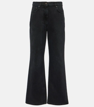 The Row Dan Straight-leg Jeans In Black