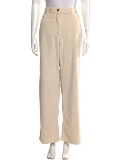 Pre-owned The Row Dan Straight Leg Pants In Neutral