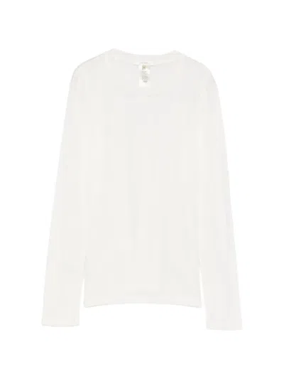 The Row Dantea Ribbed Long-sleeve T-shirt In Neutral