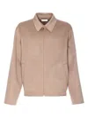 The Row Long Sleeve Casual Jacket In Brown