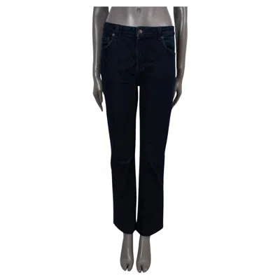 Pre-owned The Row Dark Blue Cotton Denim Rikita Straight Leg Pants 6 S