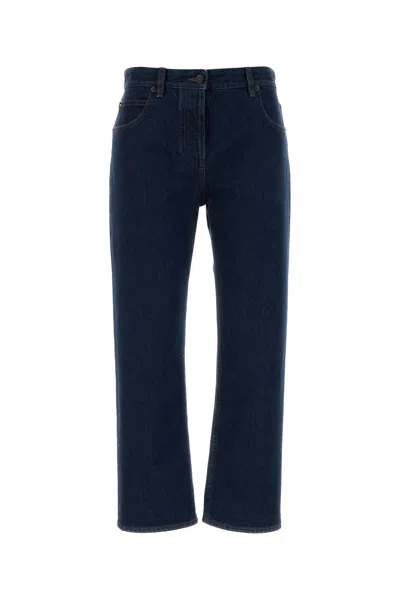 The Row Dark Blue Denim Riaco Jeans