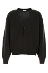 The Row Cashmere V-neck Sweater Long Sleeves In Brown
