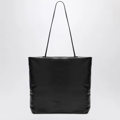 The Row Dark Brown Leather Pim Tote Bag