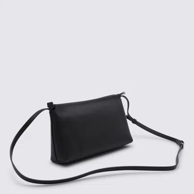 The Row Dark Brown Leather Rene Crossbody Bag