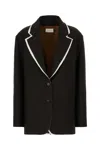 The Row Lysandre Convertible Frayed Cotton-blend Canvas Jacket In Darkbrownmelange