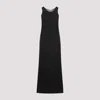 The Row Farissa Maxi Slip Dress In Dark Grey