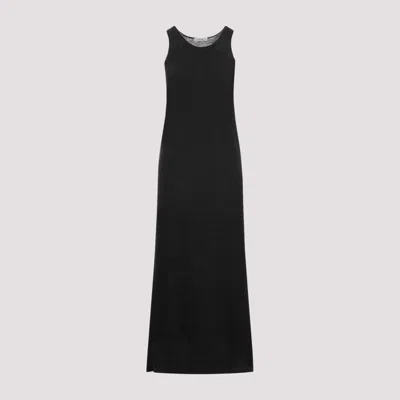 THE ROW DARK GREY MELANGE COTTON FARISSA DRESS