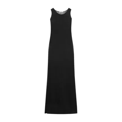 THE ROW THE ROW DARK GREY MELANGE COTTON FARISSA DRESS