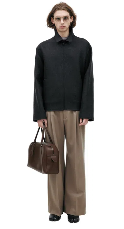 The Row Dark Grey Wool And Cashmere Jacket In Gray