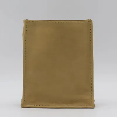 The Row Dark Yellow Leather Crossbody Bag