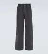 The Row Davide Cotton-blend Sweatpants In Grey