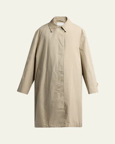 The Row Dayton Single-breasted Car Coat In Sand