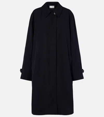 The Row Dayton Wool Car Coat In Blue
