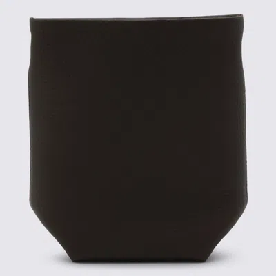 The Row Deep Brown Leather N/s Park Crossbody Bag