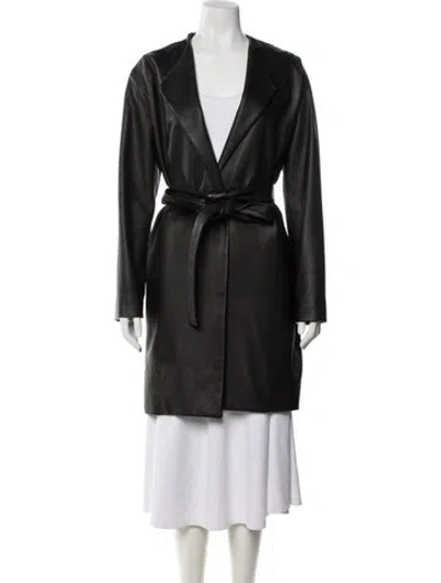 Pre-owned The Row Deer Coat In Black