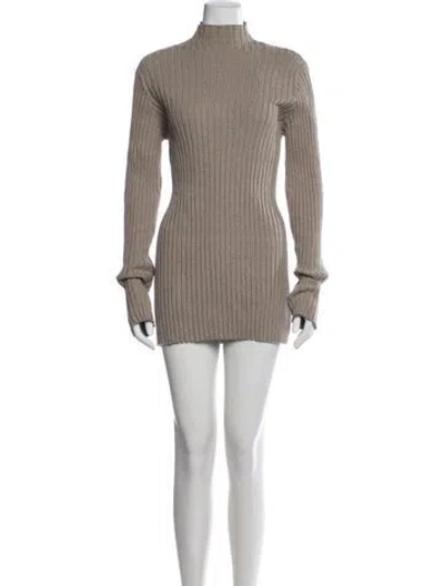 Pre-owned The Row Deidree Top Silk Sweater In Gray