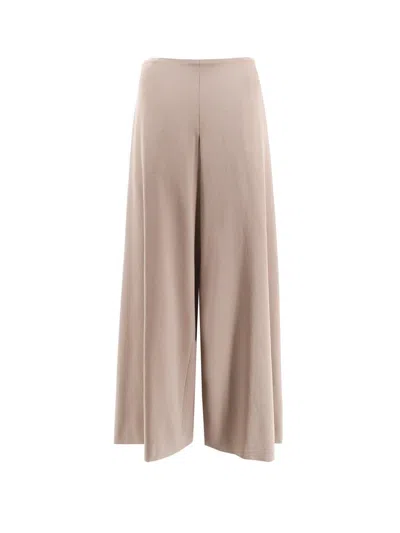 The Row Dela Mid-rise Wide-leg Pants In Grey