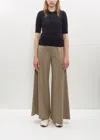 The Row Dela Pant In Grey Taupe