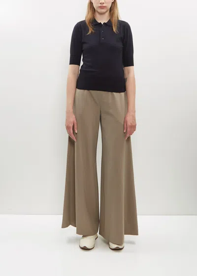The Row Dela Pant In Grey Taupe