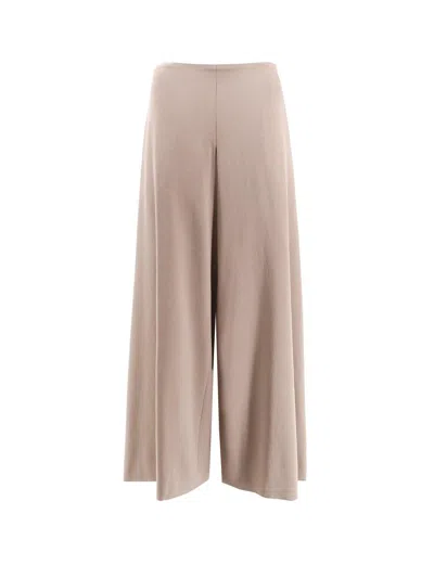 The Row Dela Mid-rise Wide-leg Pants In Grey