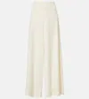 The Row Weite Hose Dela Aus Wolle In Weiss