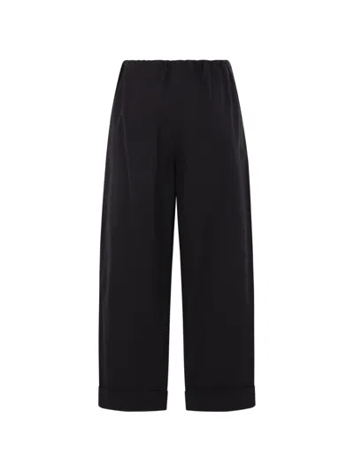 The Row Delano Drawstring Trousers In Black