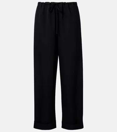 The Row Delano Wool Straight Pants In Multi