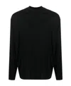 The Row Dolino Cotton Long Sleeve T-shirt In Black