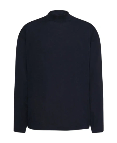 The Row Delsie Wool Small Turtleneck Sweater In Black