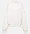 THE ROW DENDE COTTON-BLEND TERRY POLO SWEATER
