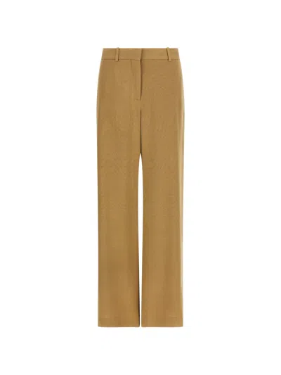 The Row Dender Pleated Wide Trousers In Brown